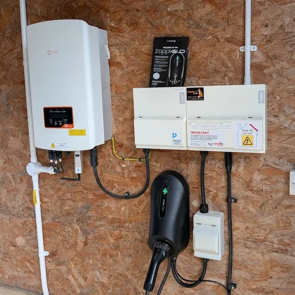 EV Charger Install Ashwellthorpe Norfolk Zappi Glo 7kw tethered