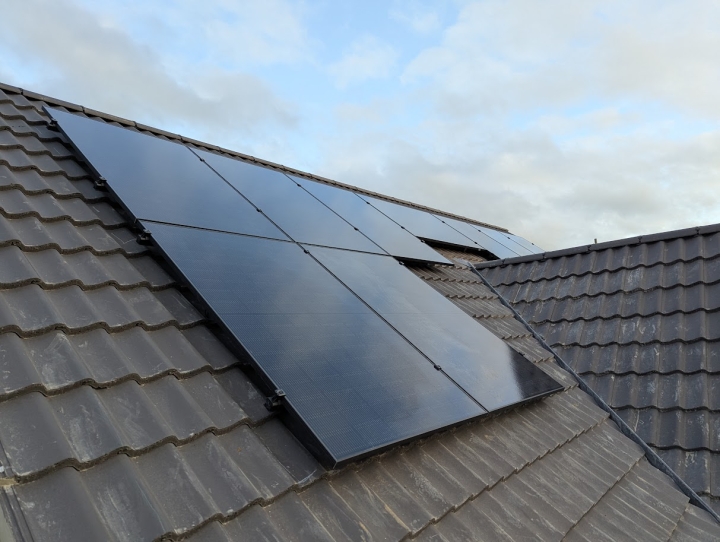Solar Panels Installed On Roof
