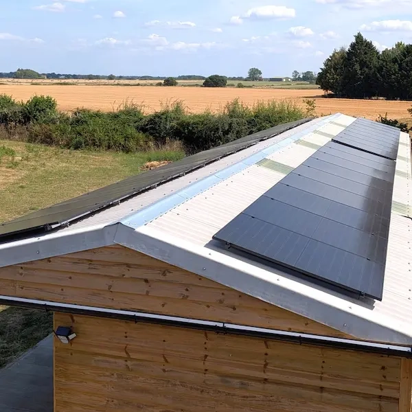 solar panels on stables roof Norfolk