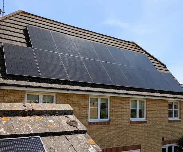 solar panels Brooke Norwich Close up