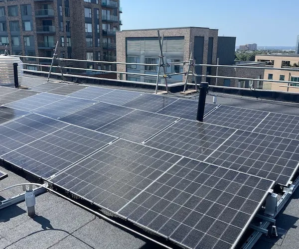 solar panels on HRB development London